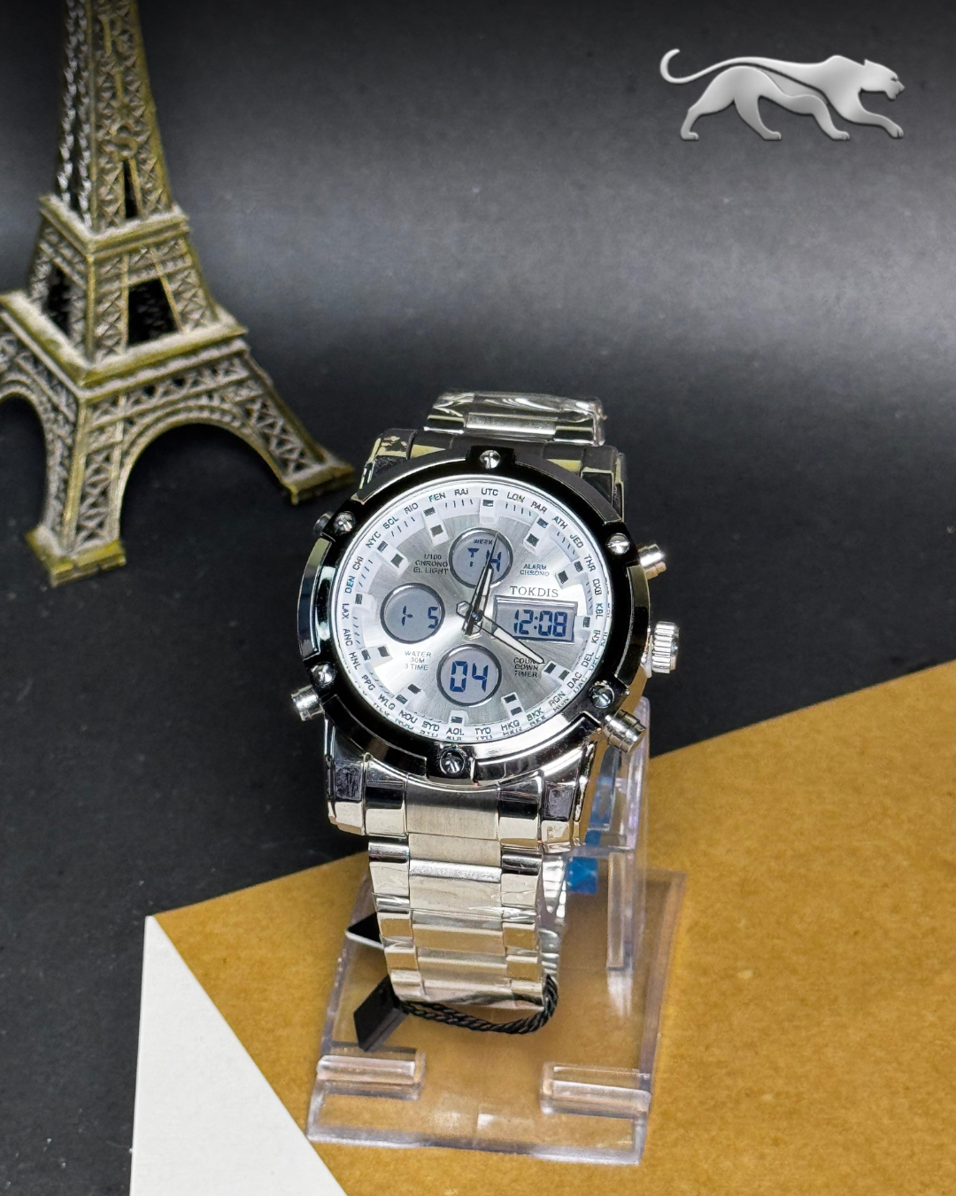 Tokdis Dual Time Watch for Men's