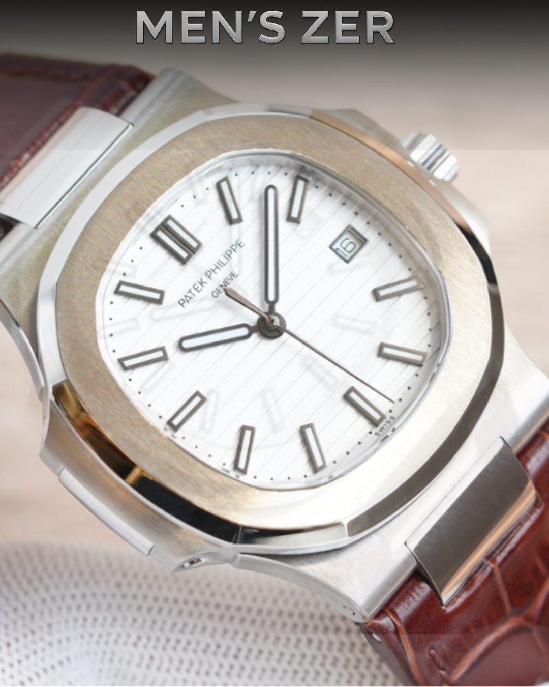 Patek Philippe Genve Leather STRAP BROWN