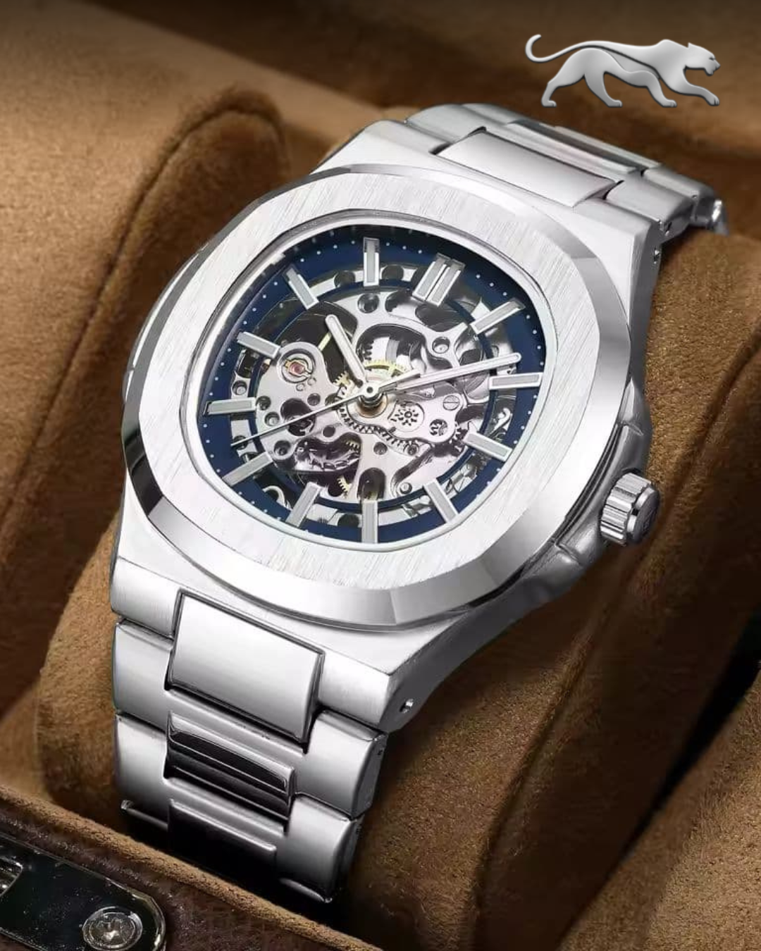 PP Skeleton Automatic Mechanical Watch