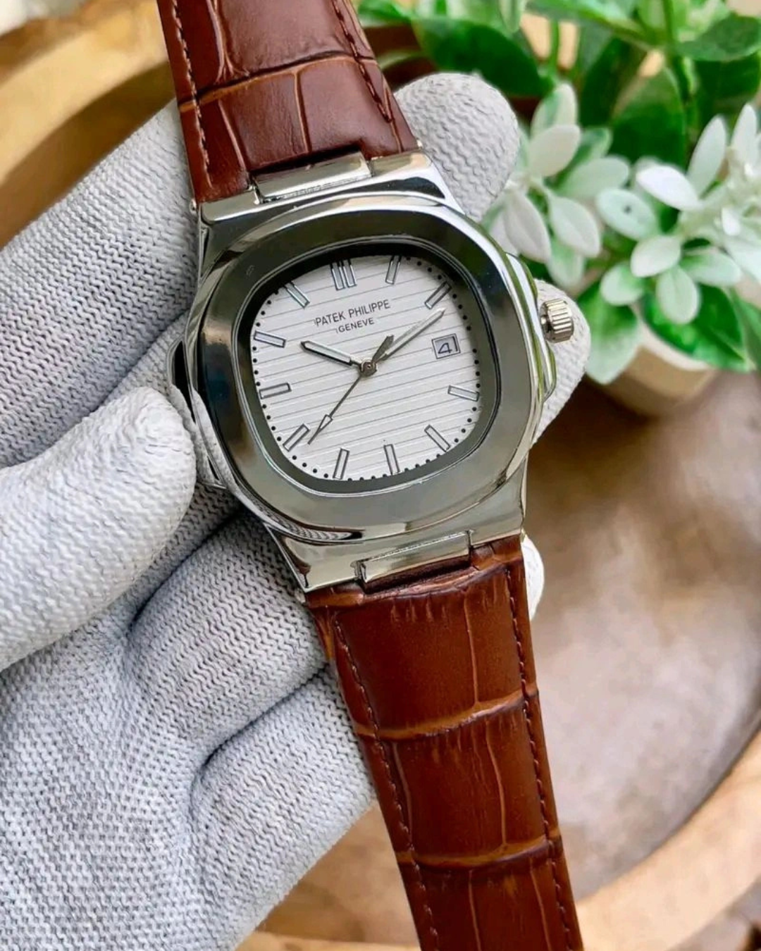 Patek Philippe Genve Leather STRAP BROWN